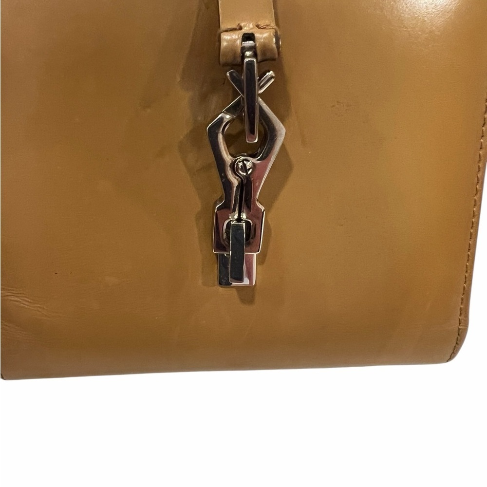 Gucci Jackie Leather Wallet Vintage | Tan Caramel | Rare Hardware - Picture 3 of 15